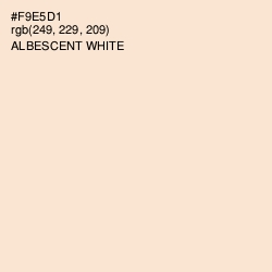 #F9E5D1 - Albescent White Color Image